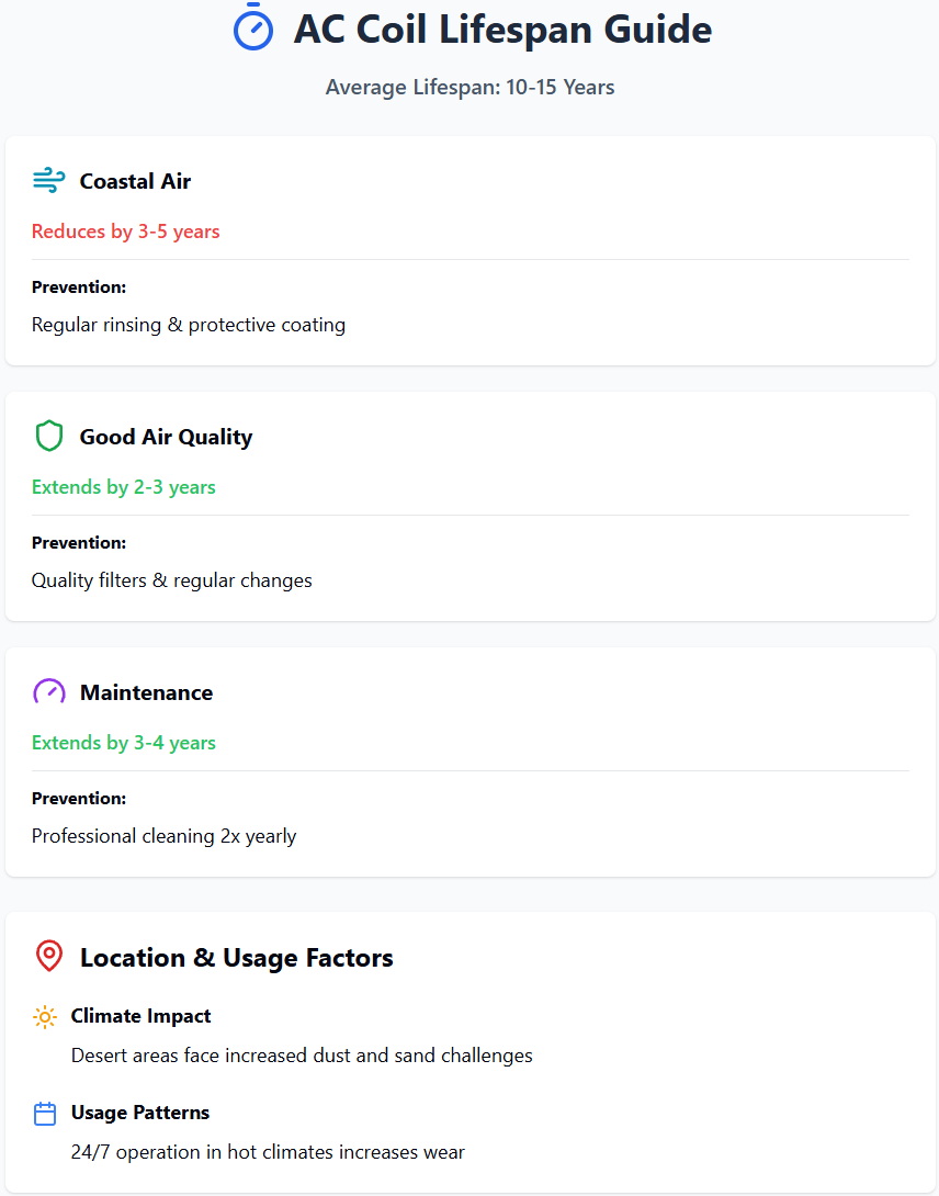 AC coil lifespan